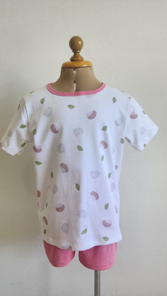 Girls Outfit – 100% Pima Cotton Set with Shorts and Scrunchie