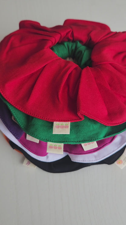 Scrunchies de tela jersey – Pack de 4 colores