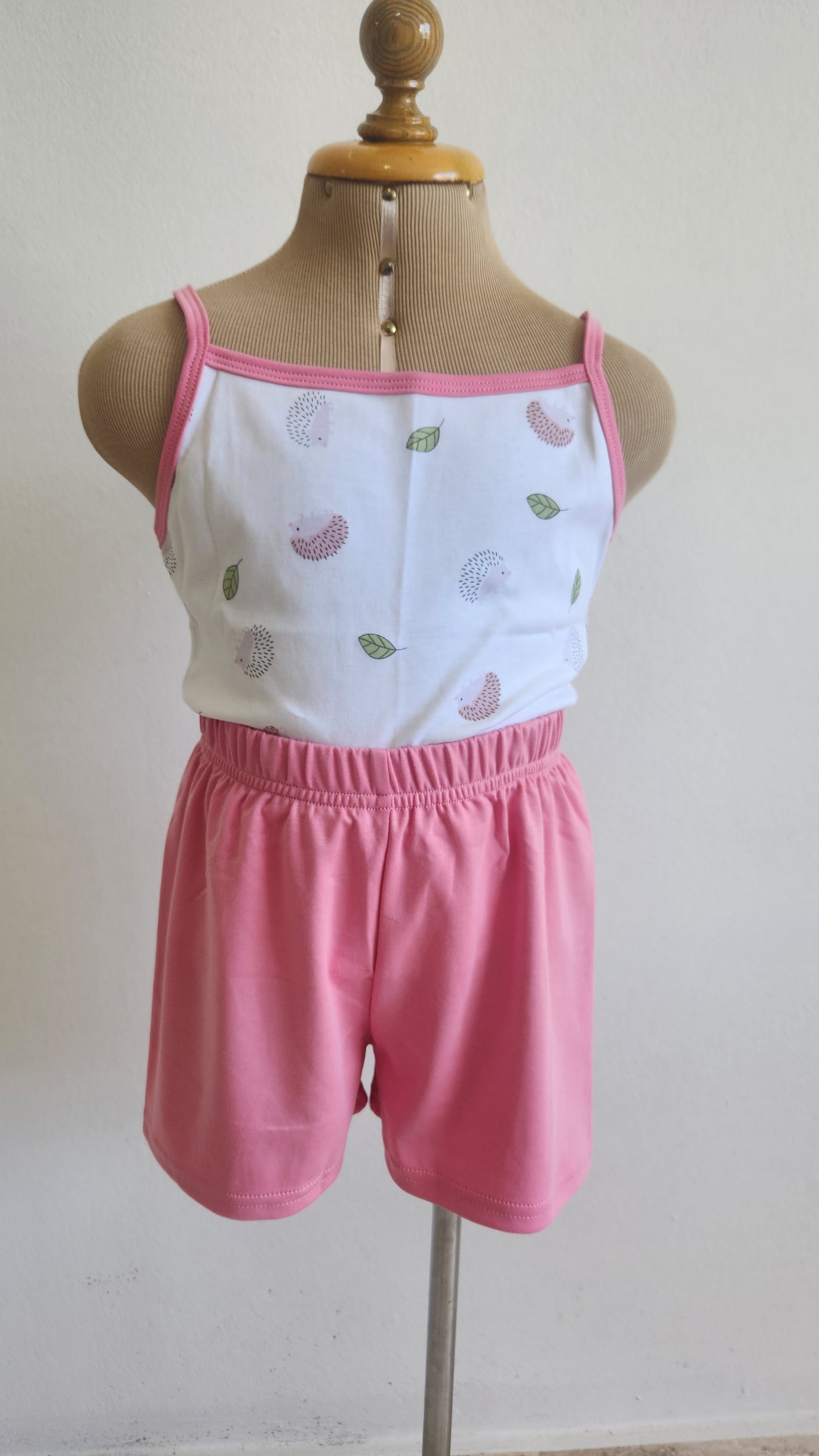 Girls Outfit – 100% Pima Cotton Set with Shorts and Scrunchie